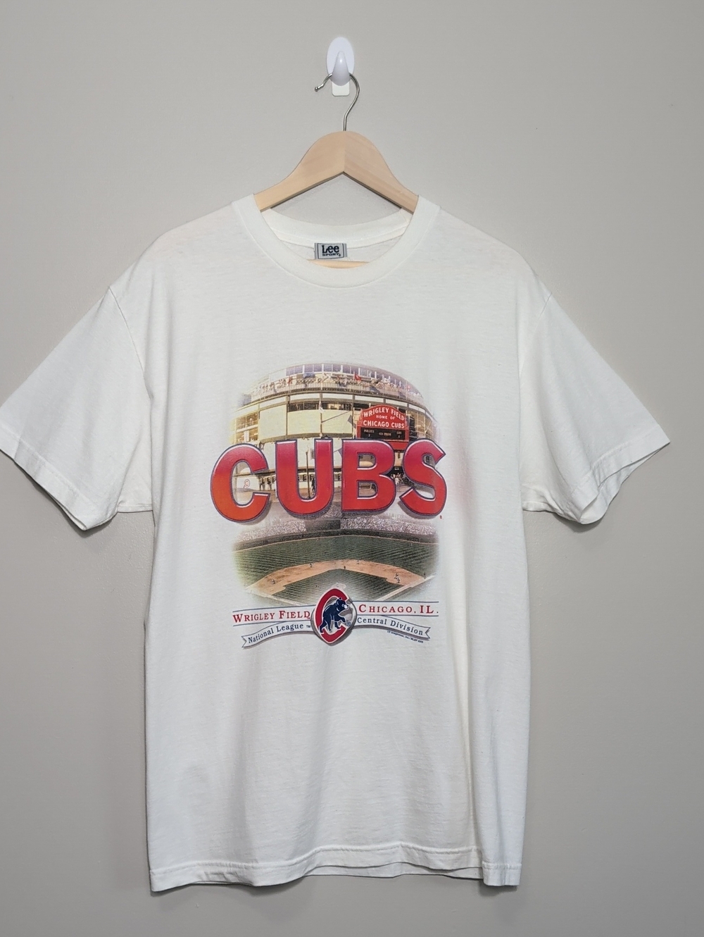 Vintage 2000s Lee Sport Chicago Cubs Wrigley Field White T-Shirt Unisex Large